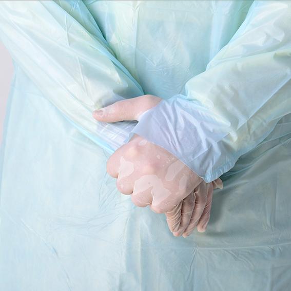 Infección anti del virus de los vestidos protectores disponibles largos de la manga con el agujero del pulgar