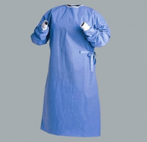 Vestido quirúrgico disponible estéril, vestido no tejido anti del aislamiento del líquido