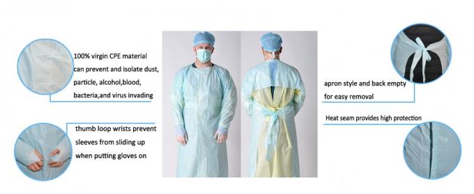 Desgaste protector disponible estéril/no estéril, vestidos disponibles impermeables del hospital