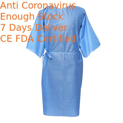 Waterproof Disposable Protective Gowns , Comfortable Medical Patient Gowns
