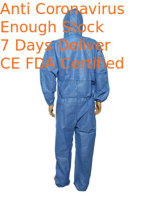Germ Free Disposable Coverall Suit , Non Toxic​​ Disposable Work Suits