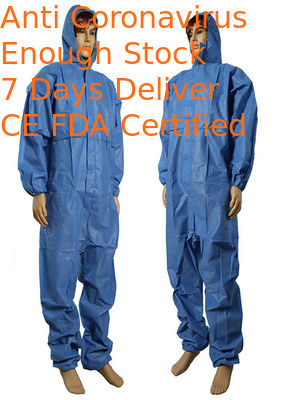 Germ Free Disposable Coverall Suit , Non Toxic​​ Disposable Work Suits
