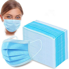 Mascarilla disponible de la gripe anti 3 capas del material no tejido de los Pp para la limpieza de la casa