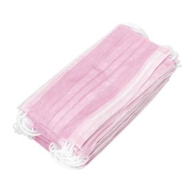 Skin Friendly Disposable Face Mask Pink Color Wind / Sunlight Prevent
