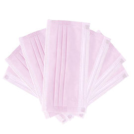 Skin Friendly Disposable Face Mask Pink Color Wind / Sunlight Prevent