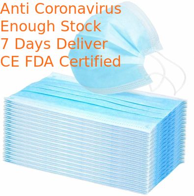 Anti Virus Disposable Face Mask Environment Friendly For Food Processing