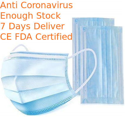 Anti Virus Disposable Face Mask Environment Friendly For Food Processing