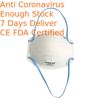 Head Wearing Disposable Dust Mask , Cupped Face Mask Absorption Odor