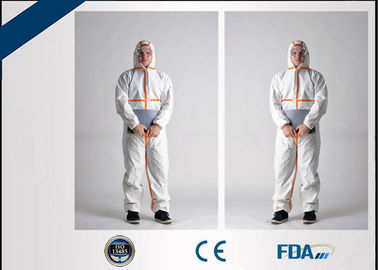 China Resistente flúido del traje disponible libre de la bata del látex para la clínica/el laboratorio médico fábrica