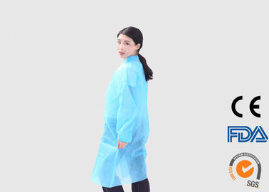 Vestidos disponibles del examen médico de la manga larga, capas disponibles no tejidas del laboratorio