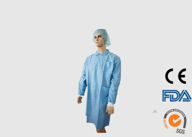 China Capas disponibles resistentes del visitante del rasgón, vestidos disponibles cómodos del laboratorio fábrica