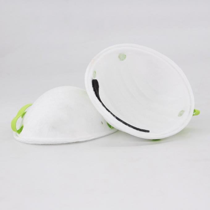 Protección eficaz de la máscara de la taza de las correas Ffp2 del color verde contra macropartículas finas